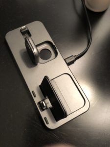 Small Footprint, 3 in 1 Apple Charging Dock for Home or Travel