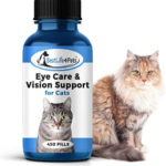 Eye Care and Vision Support for Cats – Holistic Kitten Eye Infection Treatment Helps with Conjunctivitis, Swelling, Discharge and More – 450 ct. Easy to Use Pills Relieve the Cat Eye Drops Struggle
