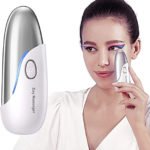 Boriwat Eye Massager with Heat and Vibration, Anti-aging Mini Eyes Facial Massager Tool, for Dark Circles Eye Bags Puffiness, Eye Lip Wrinkle Remover Promote Essence Absorption, Gifts for Women & Men