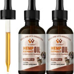 WACHRAY Nutrition – Pet Hemp Oil for Dogs and Cats – Helps Improve Joint, Hip, Skin and Coat Health – with Omega 3-6-9 and Vitamins – Natural, Vegan, Made in USA