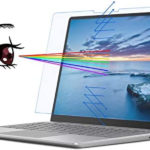 MasiBloom® Anti Blue Light Clear Filter Screen Protector Skin for 12.4″ Microsoft Surface Laptop Go 2 & 1 (2022-2020 Released) 4H Hardness Anti Scratch Protect Eyes Protective Cover Skin
