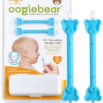 oogiebear – Nose and Ear Gadget. Safe, Easy Nasal Booger and Ear Cleaner for Newborns and Infants. Dual Earwax and Snot Remover – 2 Pack with Case – Blue