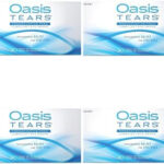 Oasis Tears Lubricant Eye Drops Relief for Dry Eyes, 30 Count Box Sterile Disposable Containers (Pack of 4)