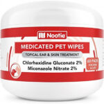 Nootie Medicated Dog Wipes, 2% Chlorhexidine and 2% Miconazole Formulated Pet Wipes for Dogs and Cats – 2” Small Pet Wipes – 60 Count – Sold in Over 10,000 Vet Clinics and Pet Stores Worldwide.