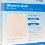 Silicone Gel Sheets for Scars 4″ x 4″ Three Sheets Per Box; by Areza Medical