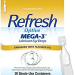 Refresh Optive Mega-3 Lubricant Eye Drops, Preservative-Free, 0.01 Fl Oz Single-Use Containers, 30 Count
