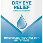 Visine Dry Eye Relief Lubricant Eye Drops to Moisturize and Soothe Irritated, Gritty and Dry Eyes, Designed to Work Like Real Tears, Polyethylene Glycol 400, Twin Pack, 2 x 0.5 fl. oz