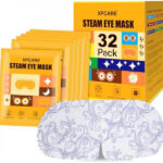 XPCARE 32 Pack Steam Eye Masks for Dry Eyes, SPA Warm Sleep Eye Mask, Lavender Disposable Heated Eye Mask for Dark Circles, Puffy Eyes, Relief Stress Eye Fatigue (Chamomile)