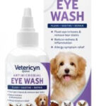 Vetericyn Plus Dog and Cat Eye Wash | Eye Drops for Dogs and Cats to Flush and Soothe Eye Irritations, Dog Tear Stain Cleaner, Safe for All Animals. 3 ounces