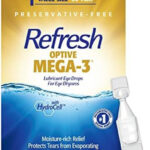 Refresh Optive Mega-3 Lubricant Eye Drops, Preservative-Free, 0.01 Fl Oz Single-Use Containers, 60 Count