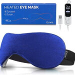 Ezona Heated Eye Mask with Temperature & Timer Control – USB Eye Heating Pad for Dry Eyes, Sinus Migraine, Soothing Warm Eye Compress Mask
