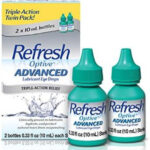 Refresh Optive Advanced Eye Drops, 0.33 Fl Oz (Pack of 2)(Twin Pack)
