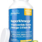 Triglyceride Omega 3 Fish Oil for Dry Eyes, Joint, Heart and Brain Health | Dry Eye Supplement | Triglyceride Omega 3 Supplement With High EPA & DHA | Lemon Flavor Omega 3 Fatty Acid Supplements | 180