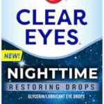 Clear Eyes Nighttime Restoring Eyes Drops, Nighttime Relief Dry Eye Drops, 0.5 Fl Oz