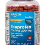 Amazon Basic Care Ibuprofen Tablets, Fever Reducer and Pain Relief from Body Aches, Headache, Arthritis and More, 1000 Count