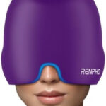 Upgraded Odorless Ice Head Wrap, Renpho Headache Relief Hat with Hot or Cold Therapy, FSA or HSA Migraine Ice Pack, Compress Face Mask, Gel Cold Relief Cap, Gift for Reduce Migraine, Sinus, Stress