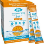 The Dry Eye Drink l Ultimate Hydration for Dry Eyes l Sugar-Free Electrolyte Powder Packets l Blended with Vitamins, Green Tea, Turmeric, Taurine, and DHA l 5g x 20 Packets (Orange)