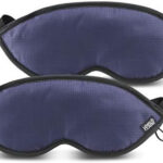 Lewis N. Clark Hotel, Airport, Insomnia + Headache Relief with Adjustable Straps, 2 Pack, Blue, 2 Count (Pack of 1)