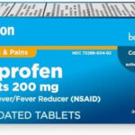 Amazon Basic Care Ibuprofen Tablets, Fever Reducer and Pain Relief from Body Aches, Headache, Arthritis and More, Brown, 200 Count