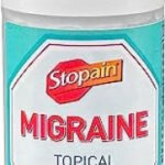 Stopain Migraine Pain Relief Gel Pump, 1.62oz, USA Made, Max Strength Fast Acting Research Proven Topical Effective at Any Stage, No Known Side Effects or Drug Interactions, HSA FSA Approved Products