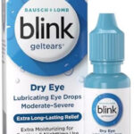 Blink GelTears Eye Drops for Dry Eyes, Gel Lubricating Eye Drops, Instantly Soothing, Moisturizing & Extra Long-Lasting Hydrating Eye Care for Moderate to Severe Dry Eye Symptom Relief, 0.34 fl oz