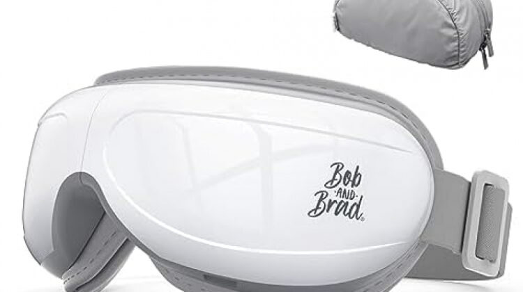 BOB AND BRAD Eye Massager FSA/HSA Eligible, EyeOasis 2 – Heated Eye Massager for Migraines with Compression and Music, Smart Eye Mask Massager Reduce Dry Eye Improve Sleep, Gifts for Women Men
